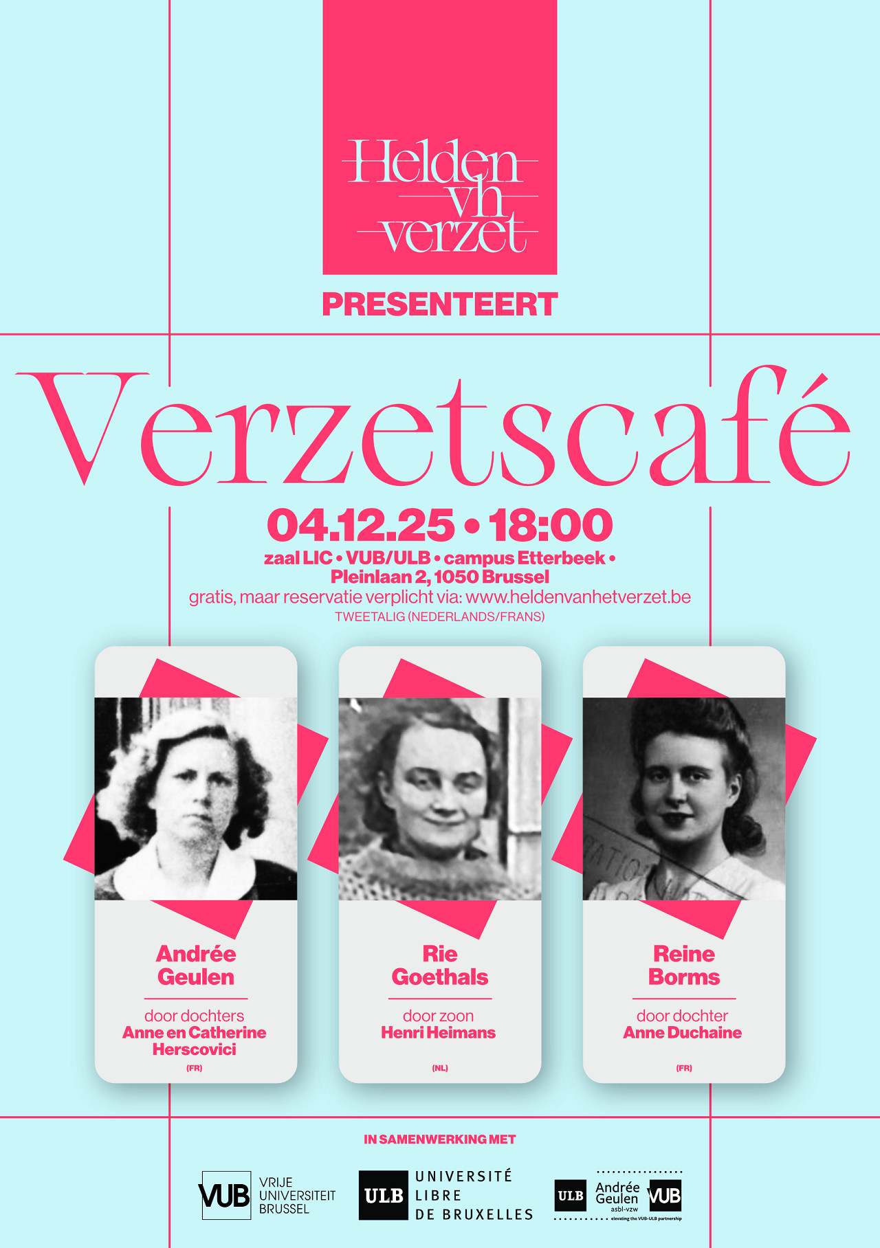 Verzetscafé - VUB/ULB - Café de la Résistance