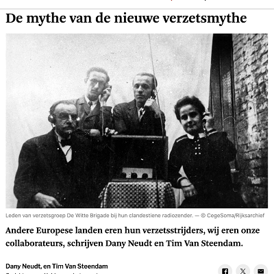 De mythe van de nieuwe verzetsmythe
